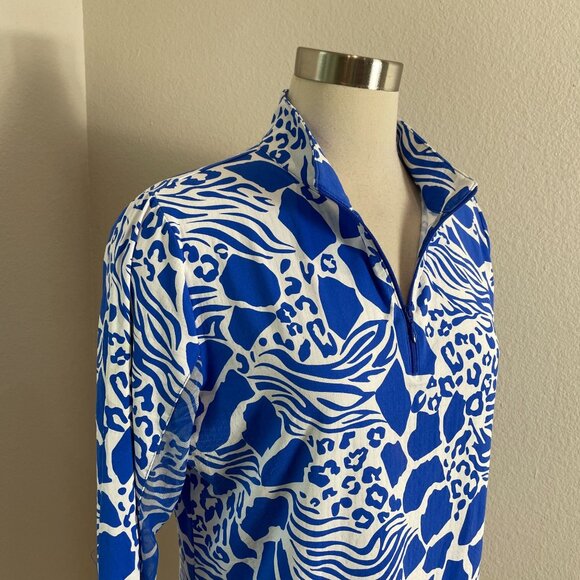 IBKUL Womens Large Bianca Animal Long Sleeve Golf Tennis UPF 50+ Cooling Shirt - Picture 2 of 11